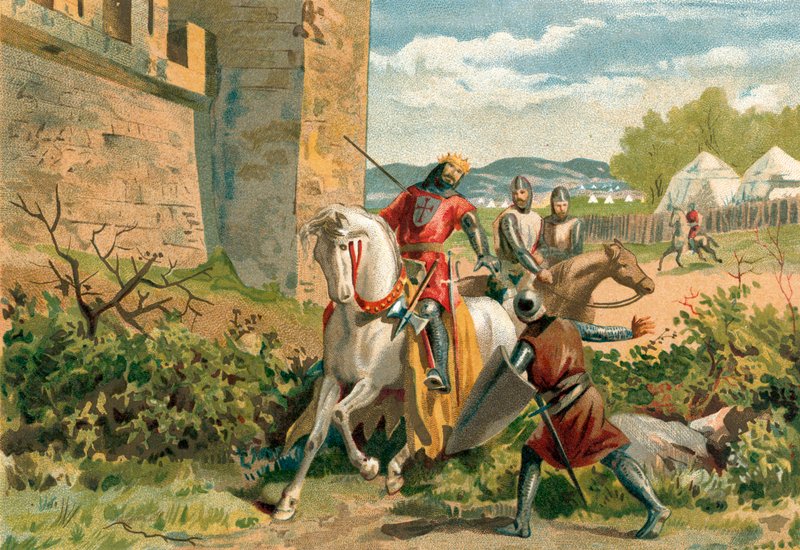 Sancho király halála Zamora ostrománál alkotó: Spanish School