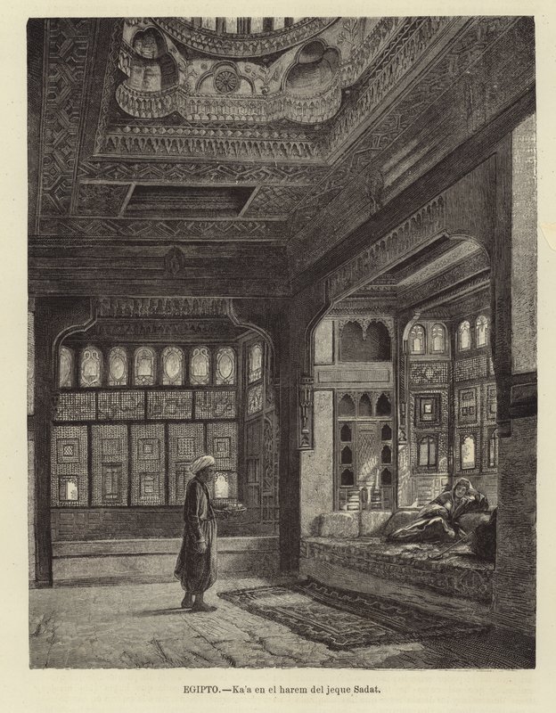 Egyiptom – Szadat sejk háremje alkotó: Spanish School