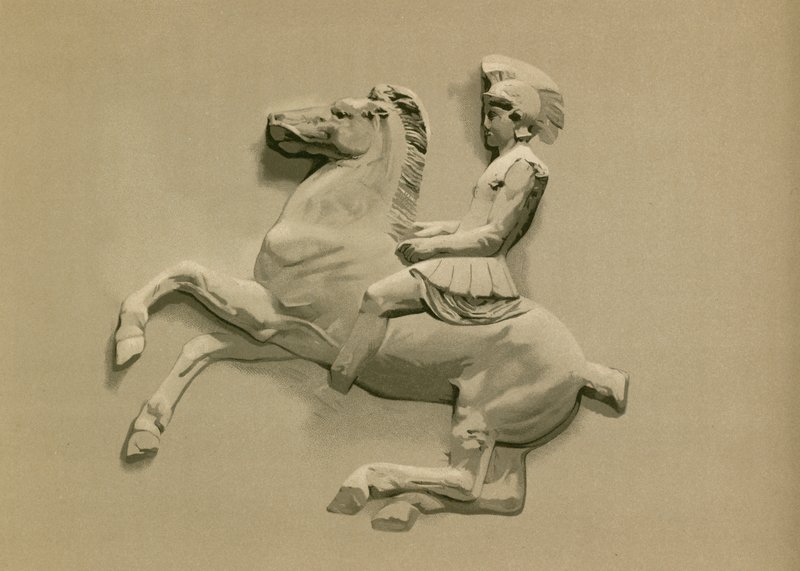 Részlet a Parthenon frízből alkotó: Spanish School