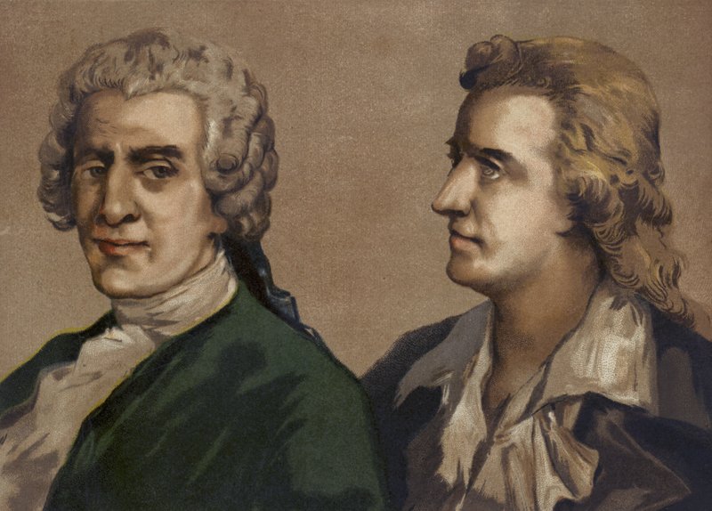 Friedrich Gottlieb Klopstock és Friedrich Schiller német költők alkotó: Spanish School