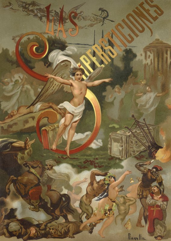 Illusztráció: Jose Coroleu: Az emberiség babonája alkotó: Spanish School