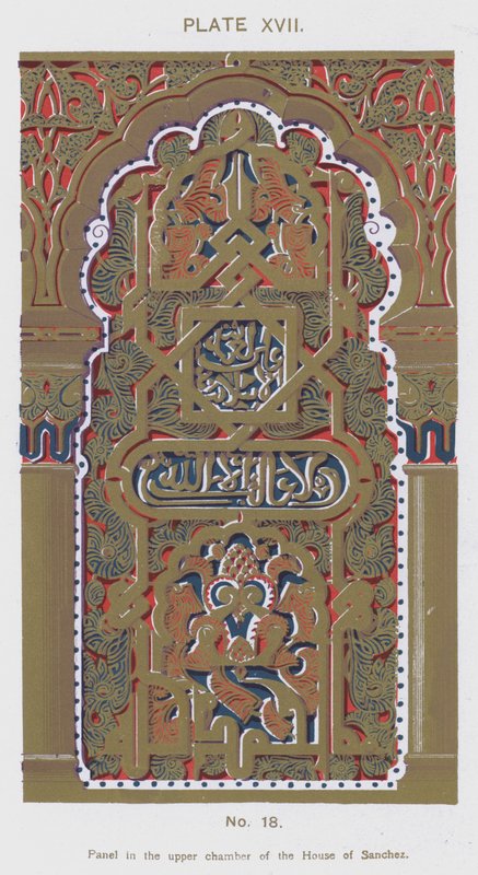 Panel a Sanchez-ház felső kamrájában (színes litó) alkotó: Spanish School