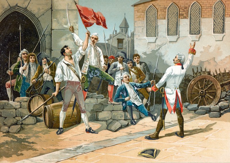 Népi lázadás a forradalom Párizsában alkotó: Spanish School