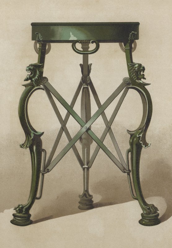 Római bronz állvány (chromolitho) alkotó: Spanish School