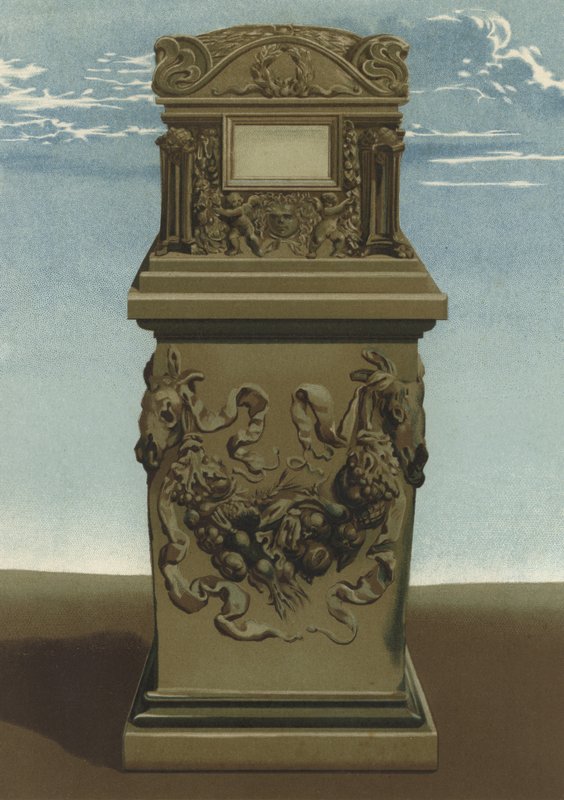 Római temetési urna (chromolitho) alkotó: Spanish School