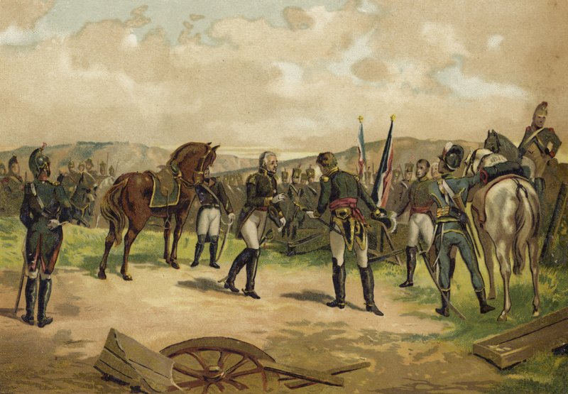 Dupont tábornok feladása, Bailen-i csata, Spanyolország, 1808 alkotó: Spanish School