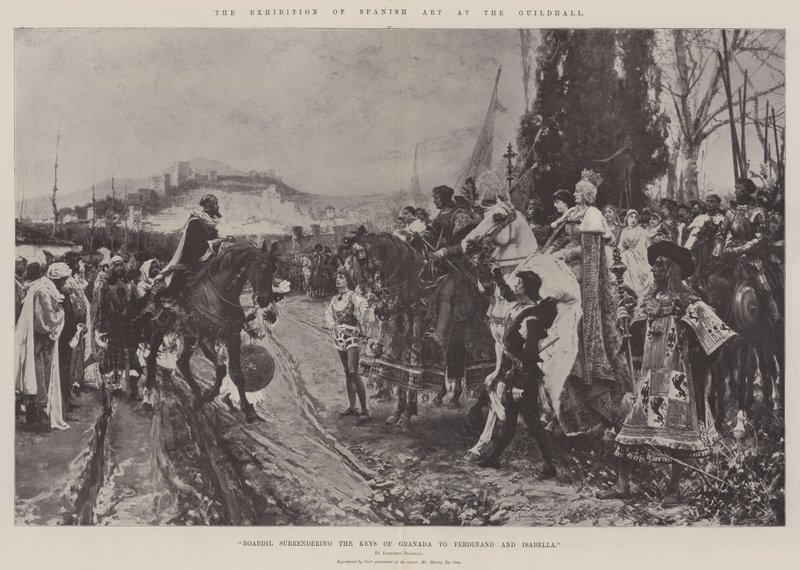 Spanyol művészeti kiállítás a Guildhallban (litho) alkotó: Spanish School