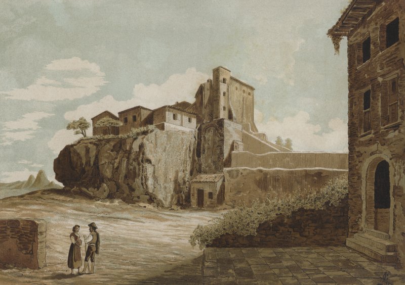 A tarpei szikla, Róma alkotó: Spanish School