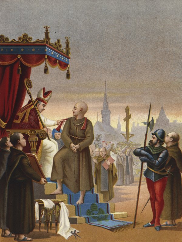Girolamo Savonarola leromlása, 1498 alkotó: Spanish School
