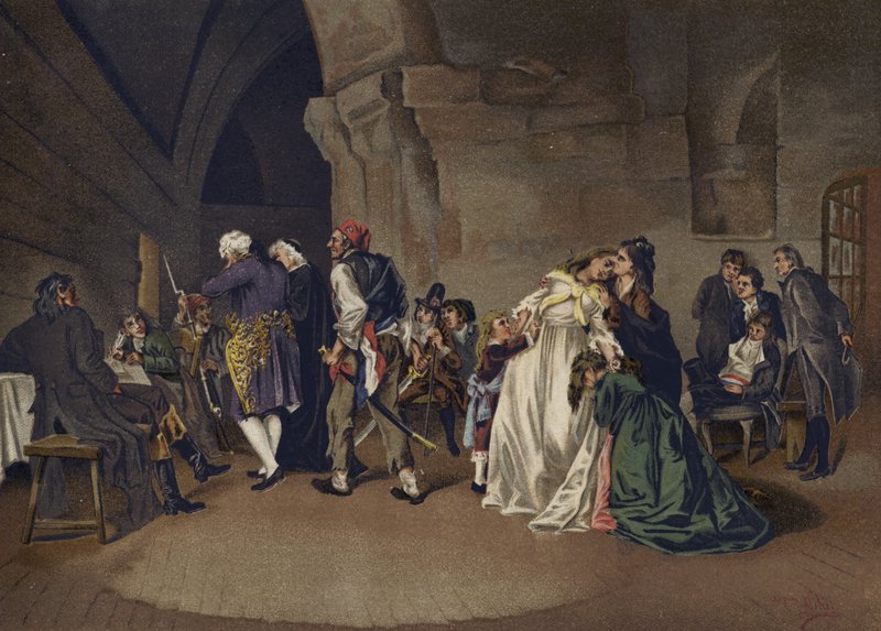 XVI. Lajos és Marie Antoinette elválása, 1792 alkotó: Spanish School
