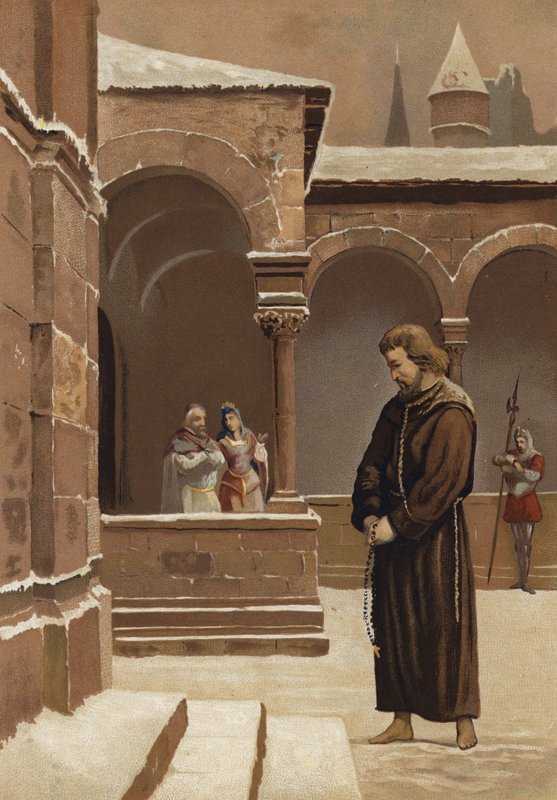 Henrik szent-római császár vezeklése IV alkotó: Spanish School