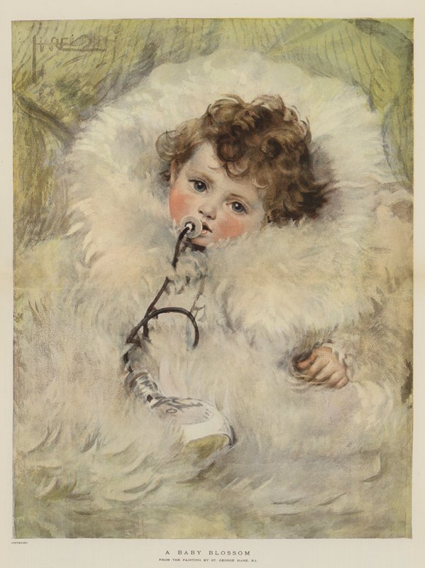 Egy bébivirág (chromolitho) alkotó: St. George Hare