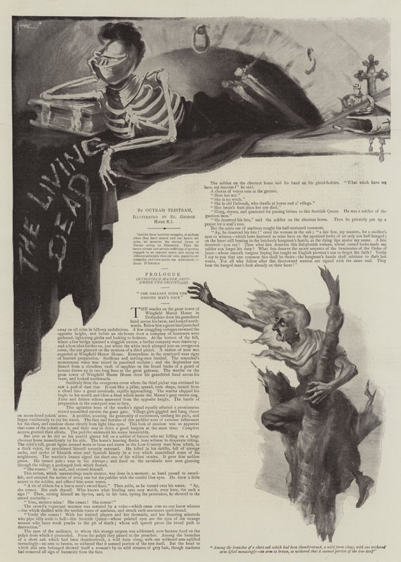 Illusztráció a The Living Deadhez, Outram Tristram alkotó: St. George Hare