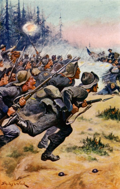 A Konföderáció vádja a Bull Run-on alkotó: Stanley L. Wood