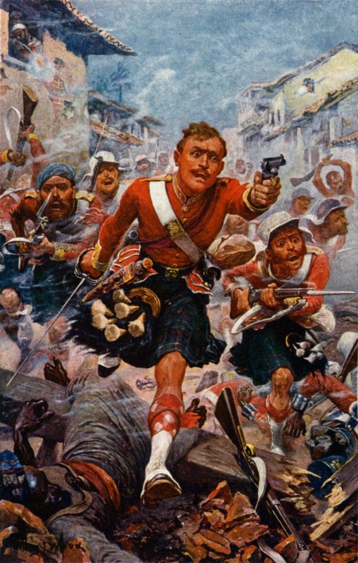 A 78. hegyvidékiek Lucknowban alkotó: Stanley L. Wood