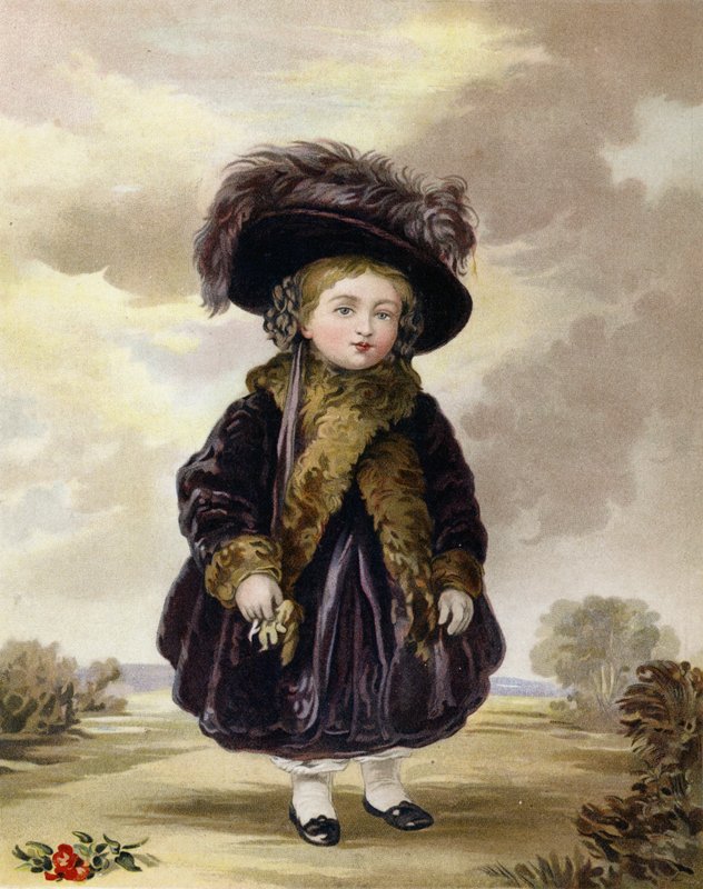 Viktória hercegnő négyéves korában alkotó: Stephan Poyntz Denning