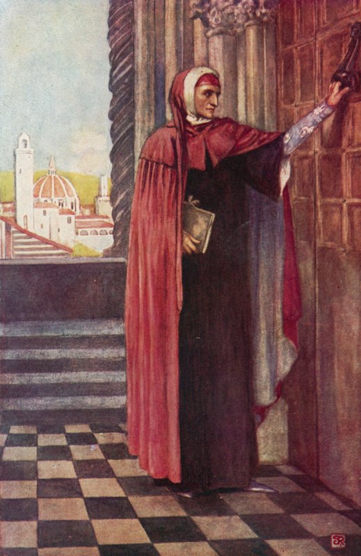 Dante a békét keresve (színes litó) alkotó: Stephen Reid