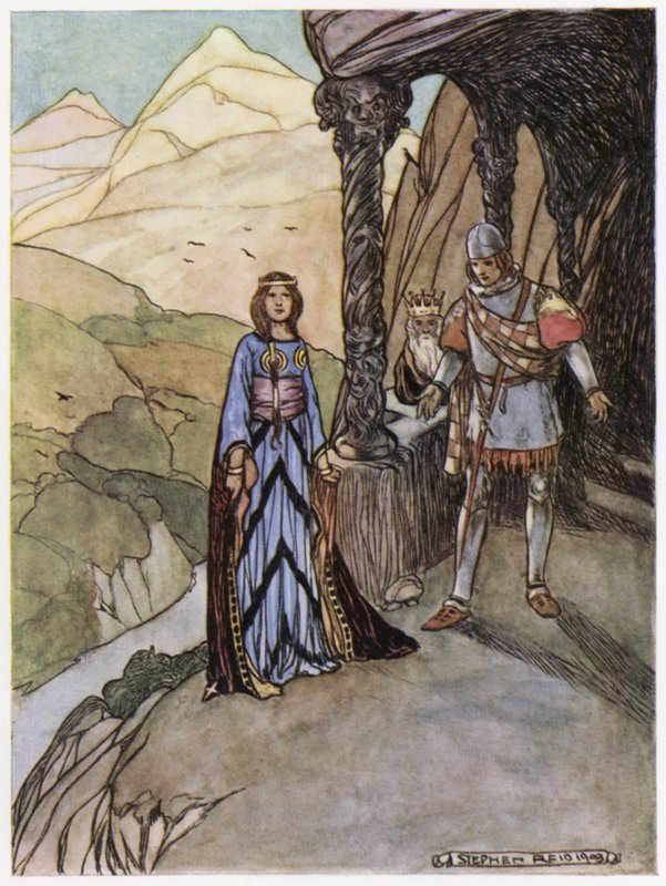 Illusztráció Siegfried, a sárkányölőhöz (színes litó) alkotó: Stephen Reid