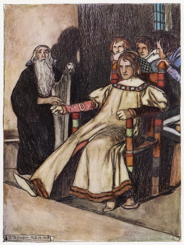Illusztráció Siegfried, a sárkányölőhöz (színes litó) alkotó: Stephen Reid