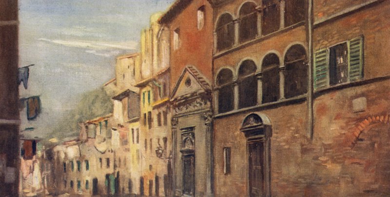 Szent Katalin háza, Siena (színes litó) alkotó: Stephen Reid