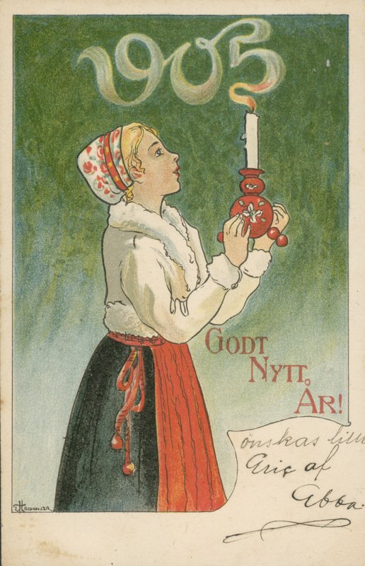 Boldog új évet, 1905 alkotó: Swedish School