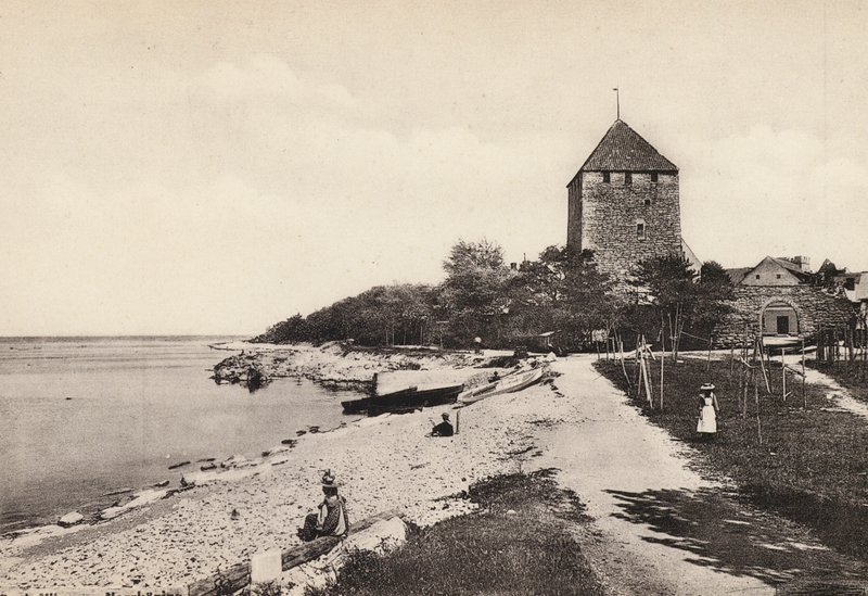 Svédország / Svédország: Gotland, Wisby, Kruttornet (f/w fotó) alkotó: Swedish Photographer