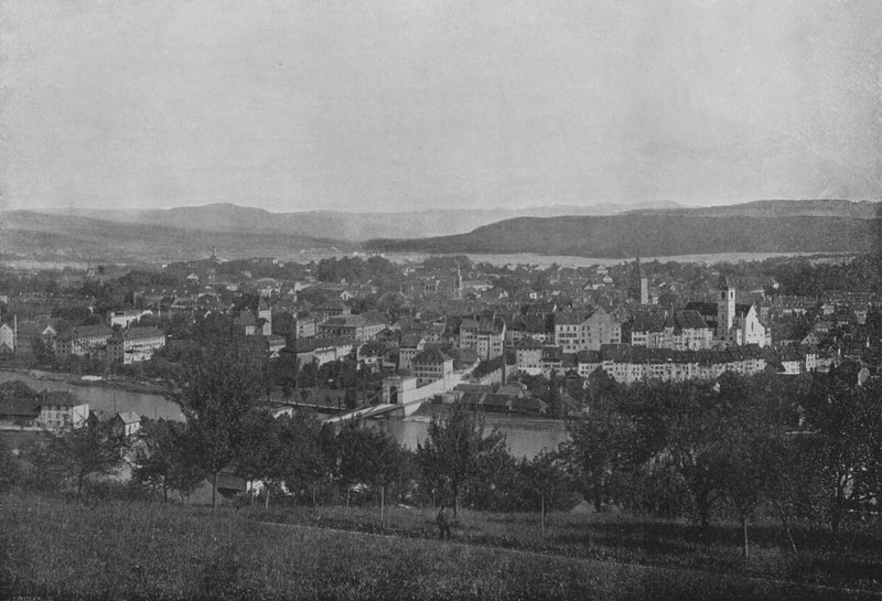 Aarau, Általános nézet (f/w fotó) alkotó: Swiss Photographer