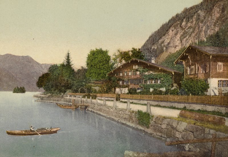 Berner Oberland: Iseltwald (színes fotó) alkotó: Swiss Photographer