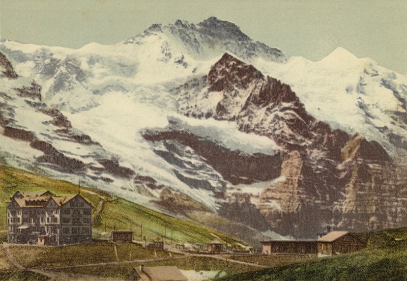 Berni Oberland: Kleine Scheidegg (színes fotó) alkotó: Swiss Photographer