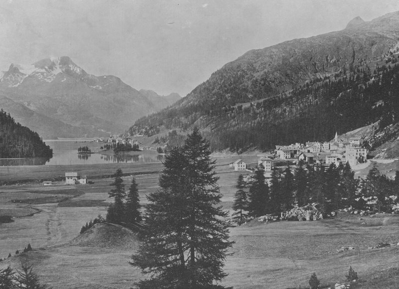Campfer et Silvaplana (f/w fotó) alkotó: Swiss Photographer