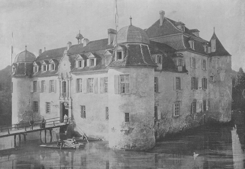 Chateau de Bottmingen, Pres Bale (f/w fotó) alkotó: Swiss Photographer
