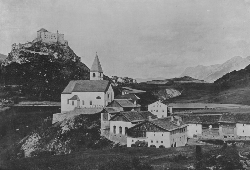 Chateau de Tarasp (f/w fotó) alkotó: Swiss Photographer