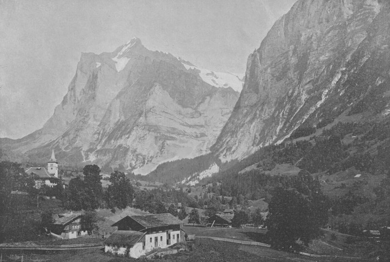 Grindelwald, Le Wetterhorn (f/w fotó) alkotó: Swiss Photographer