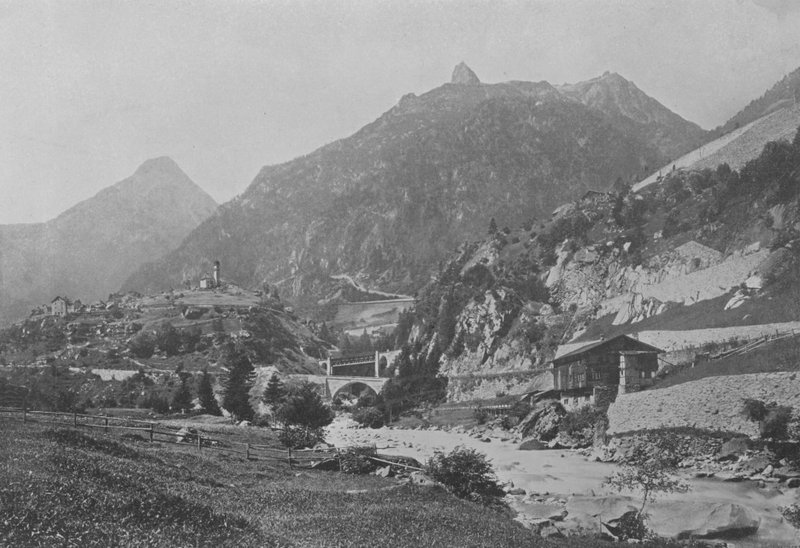 A Gotthard vonal Wassen közelében (f/w fotó) alkotó: Swiss Photographer