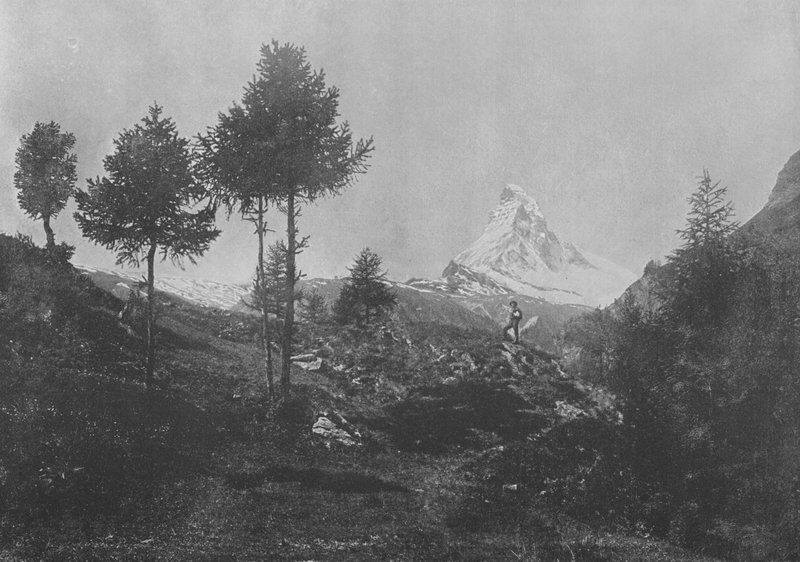 Alpesi táj és a Matterhorn (f/w fotó) alkotó: Swiss Photographer