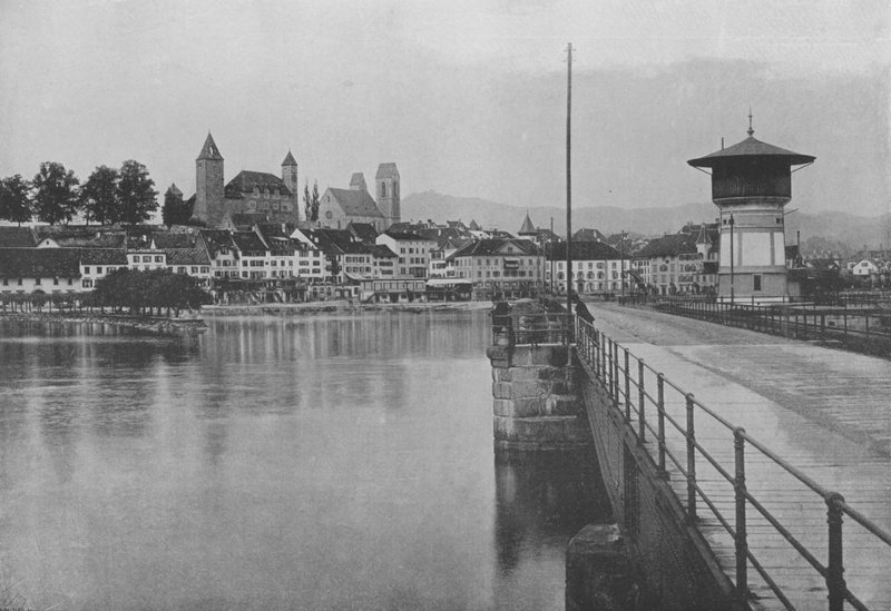 Rapperswil, Lac de Zurich (f/w fotó) alkotó: Swiss Photographer