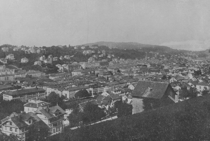 St. Gallen, Általános nézet (f/w fotó) alkotó: Swiss Photographer