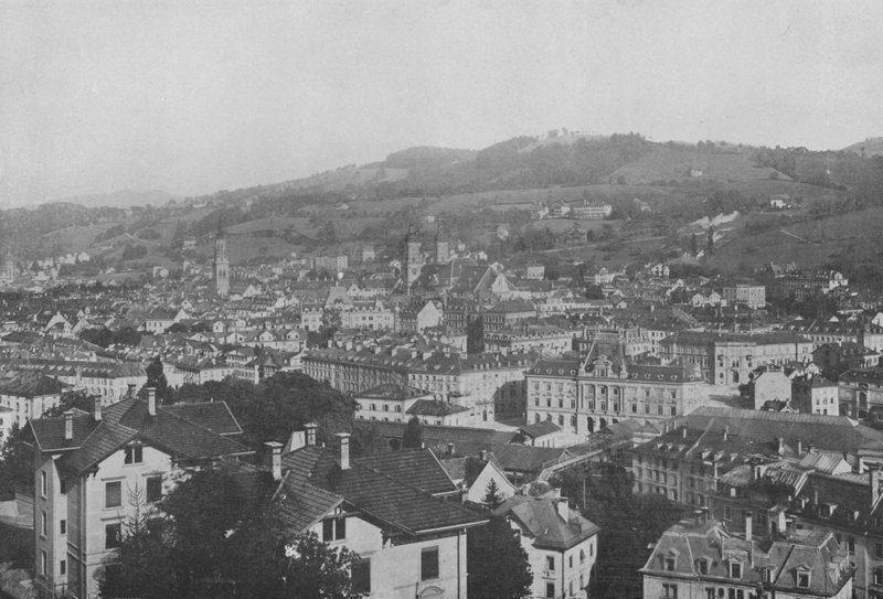 St. Gallen, Általános nézet (f/w fotó) alkotó: Swiss Photographer