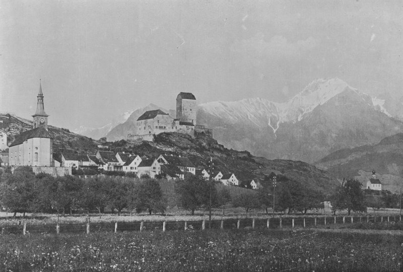 Sargans, Vallee du Rhin (f/w fotó) alkotó: Swiss Photographer