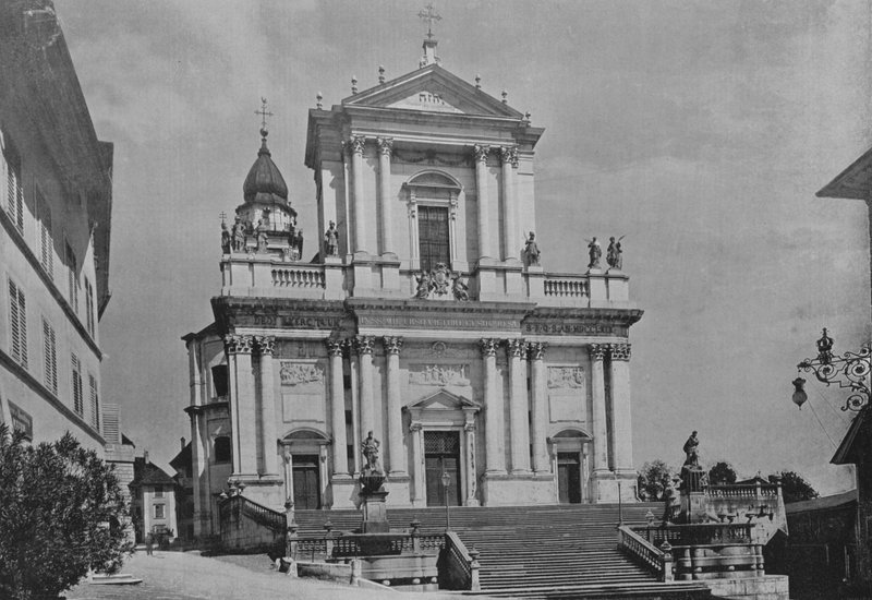 Solothurn, a Szent Miénk-székesegyház (f/w fotó) alkotó: Swiss Photographer