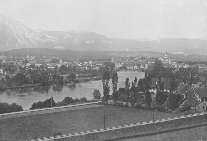 Solothurn, Általános nézet (f/w fotó) alkotó: Swiss Photographer
