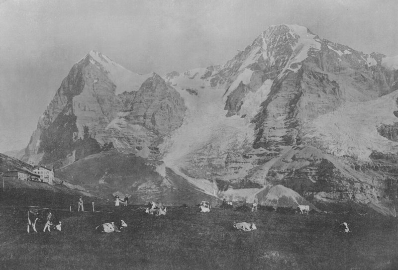 Wengernalp, Eiger et Monch (f/w fotó) alkotó: Swiss Photographer