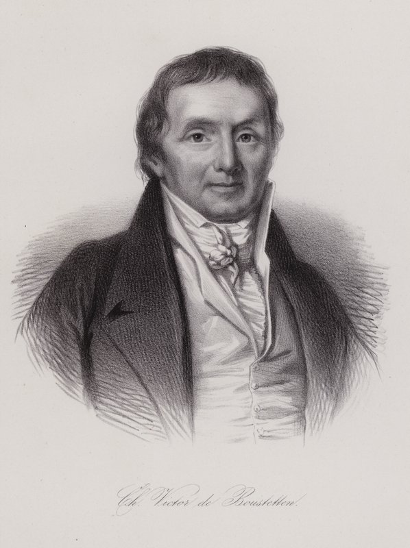 Charles Victor de Bonstetten svájci politikus és író (metszet) alkotó: Swiss School