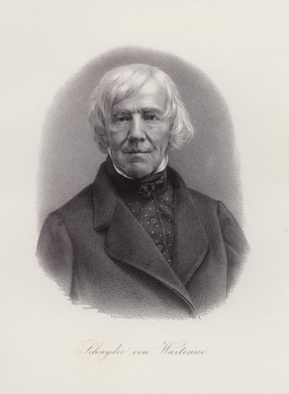 Franz Xaver Schnyder von Wartensee svájci zeneszerző (metszet) alkotó: Swiss School