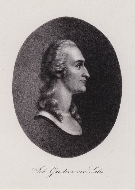 Johann Gaudenz von Salis-Seewis, svájci költő (metszet) alkotó: Swiss School