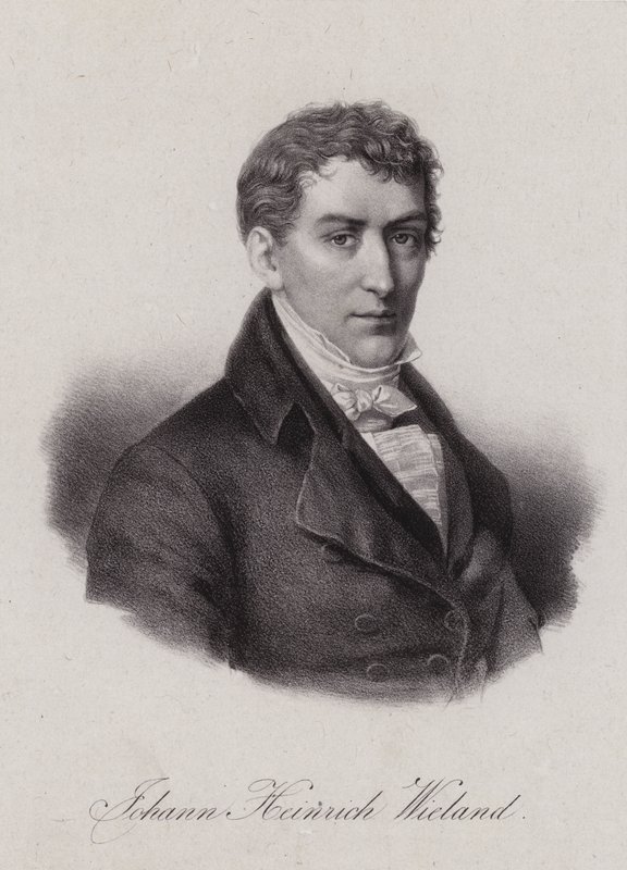 Johann Heinrich Wieland, svájci ügyvéd és politikus a Helvét Köztársaságban (metszet) alkotó: Swiss School