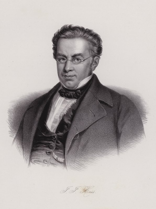 Johann Jakob Hess, svájci jogtudós és politikus (metszet) alkotó: Swiss School