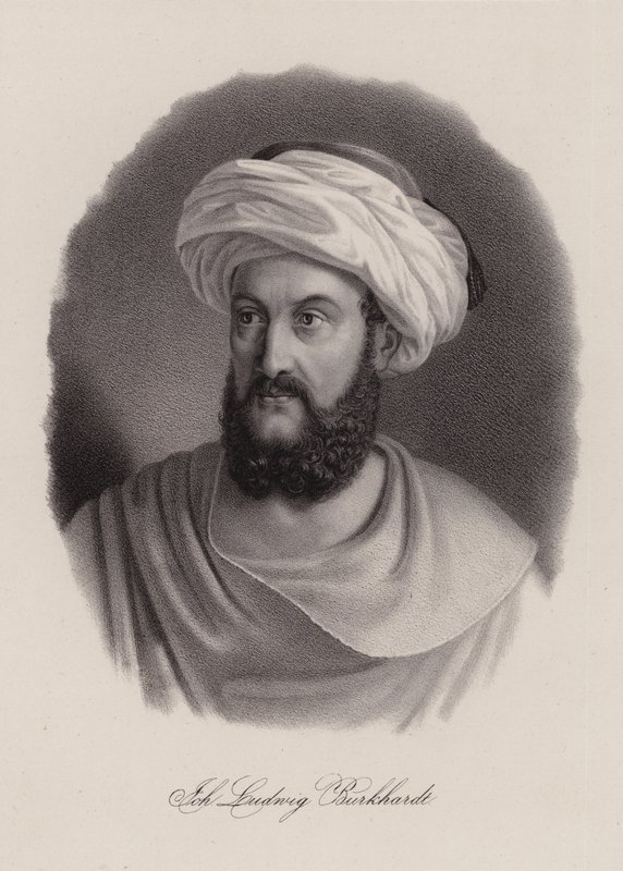 Johann Ludwig Burckhardt, svájci utazó és geográfus (metszet) alkotó: Swiss School