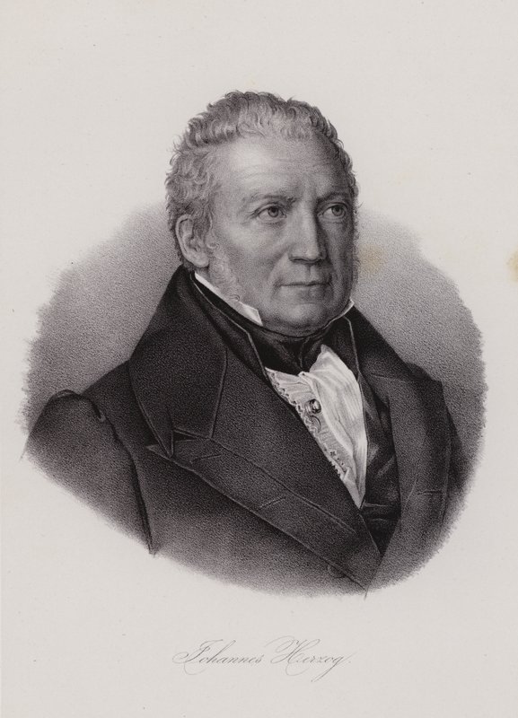 Johannes Herzog Von Effingen, svájci politikus és vállalkozó (metszet) alkotó: Swiss School