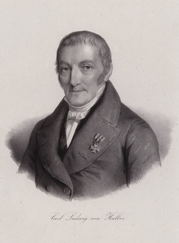 Karl Ludwig von Haller, svájci jogász (metszet) alkotó: Swiss School